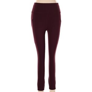 Lululemon Wunder Train High-Rise Leggings with Pockets- burgundy- SIZE 6